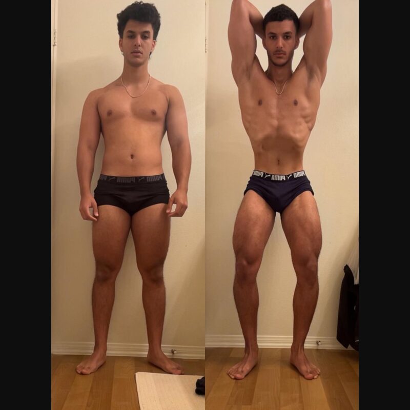 Stark Fitness before and after - lean muscle gain