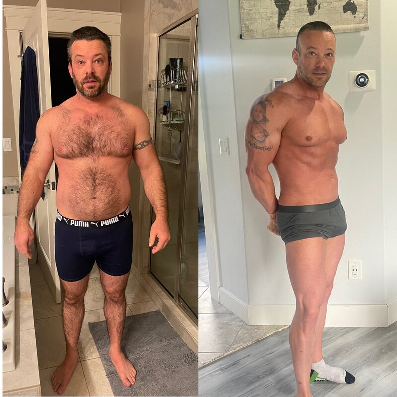 Stark Fitness before and after - weight loss transformation