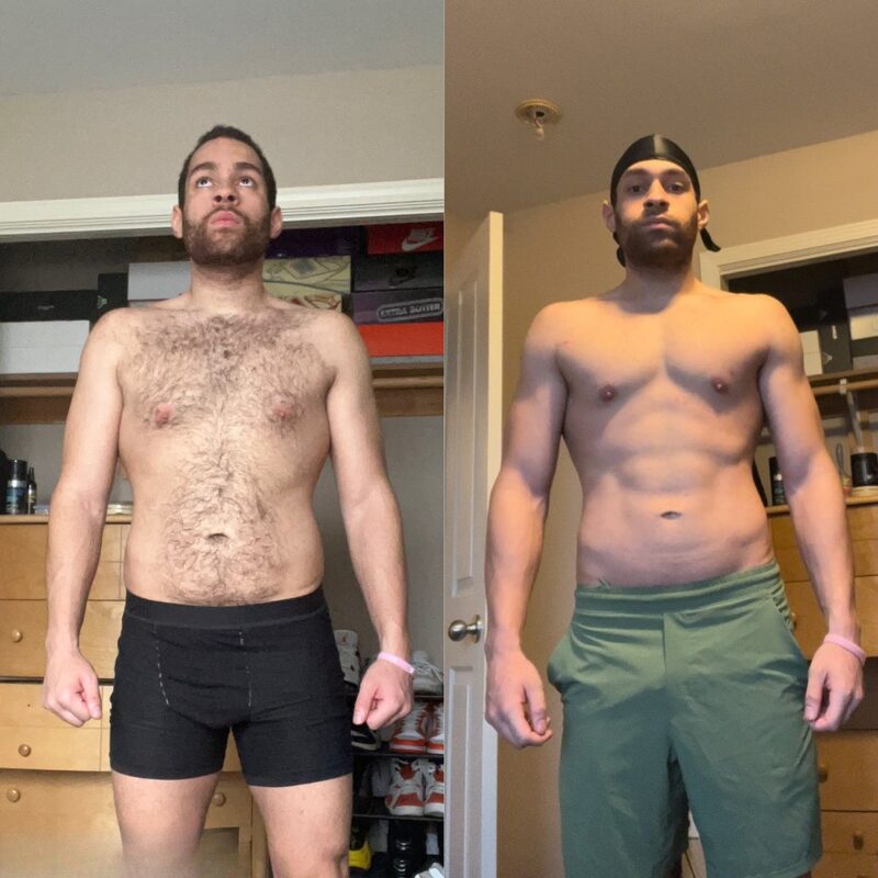 Stark Fitness before and after - lean physique